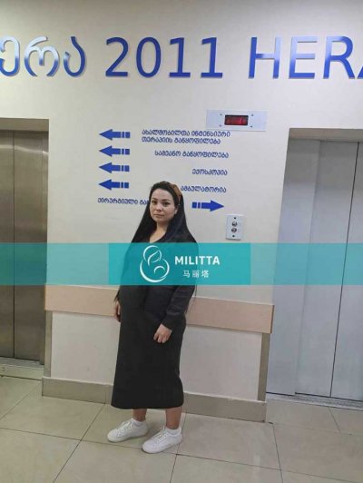 格鲁吉亚客户的试管妈妈来医院做孕31周B超,胎儿在继续长身体