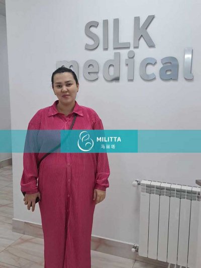 两位格鲁吉亚silk客户试管妈妈来医院分别做孕21周,孕24周B超