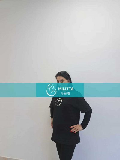 两位格鲁吉亚试管妈妈按时来做B超,检查胎儿发育很好