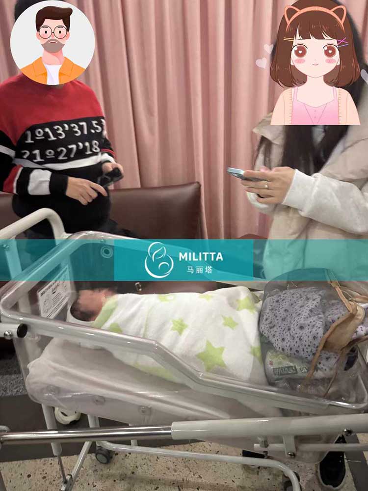 接乌克兰试管宝宝出院