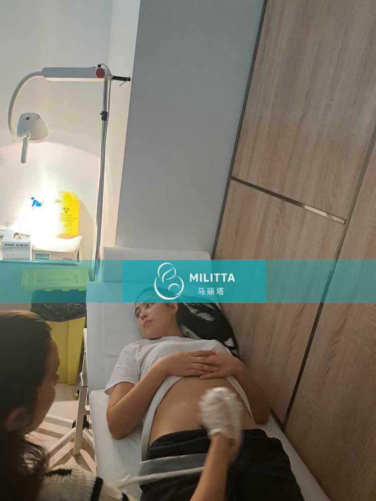 试管妈妈做B超