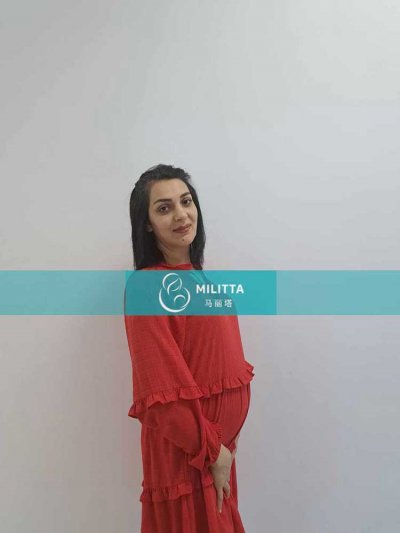 孕中期格鲁吉亚客户匹配的试管妈妈来医院做孕20周+的四维彩超