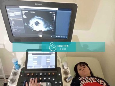 两位乌克兰LITA丽塔医院的试管妈妈分别做孕9周和孕19周B超
