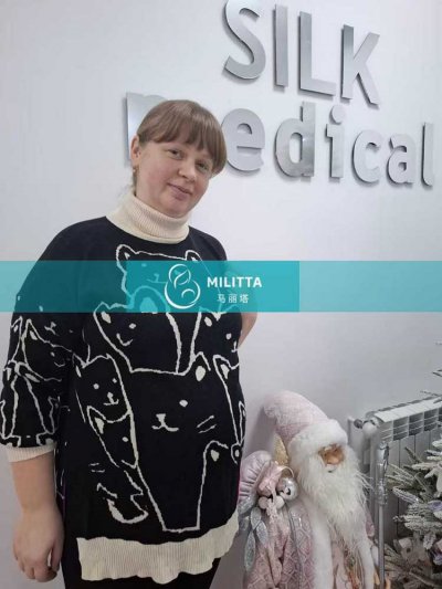 两位到格鲁吉亚silk医院移植胚胎的孕后期试管妈妈来做孕30周B超