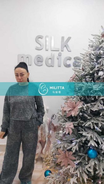 两位孕早期试管妈妈在格鲁吉亚silk医院做B超