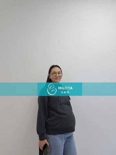 哈萨克斯坦试管妈妈来医院做孕34周B超，胎宝宝身体发育很好