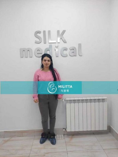 两位试管妈妈在格鲁吉亚silk医院和zhordania医院做孕6周B超