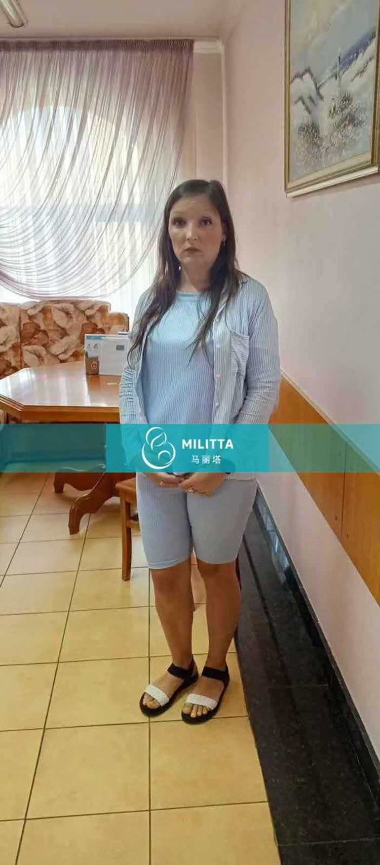 乌克兰试管妈妈做B超