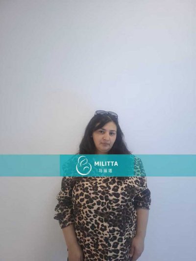 甄女士到格鲁吉亚匹配的试管妈妈做孕12周B超