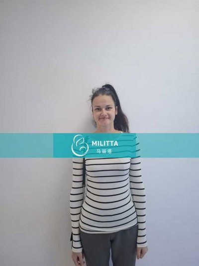 两位在格鲁吉亚试管医院移植胚胎的妈妈做孕12周B超