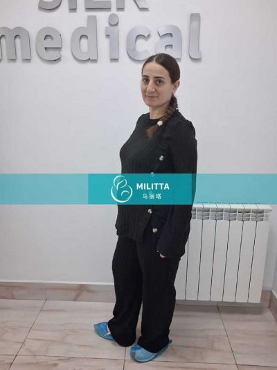 在格鲁吉亚试管生娃家庭匹配的的四位孕后期试管妈妈做孕检