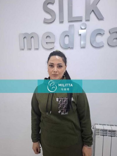 两位格鲁吉亚客户的孕早期试管妈妈来医院做B超