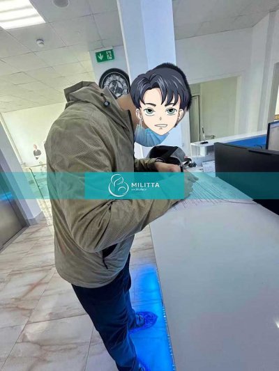 四位到格鲁吉亚试管生娃的男士在医院检查身体