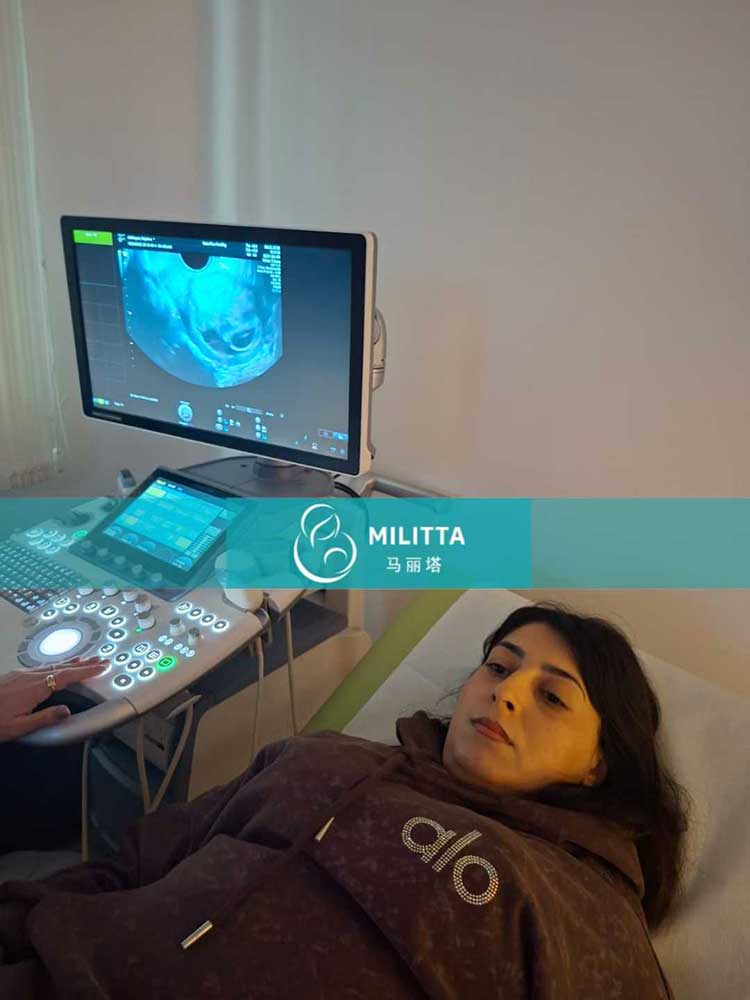 试管妈妈首次B超