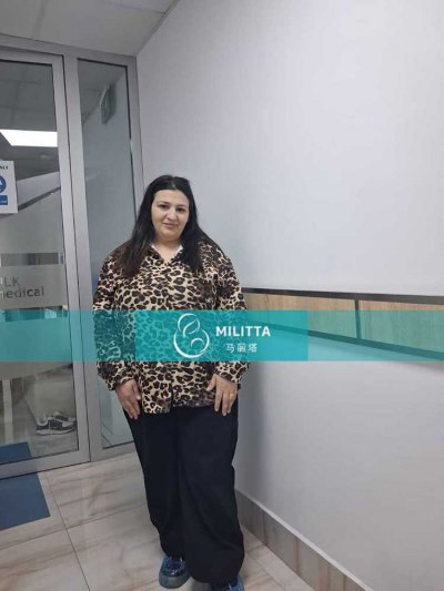 郝先生到格鲁吉亚匹配的试管妈妈顺利完成孕24周B超检查