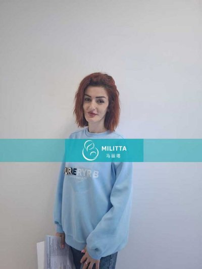 孙夫妇在格鲁吉亚匹配的试管妈妈完成孕12周的